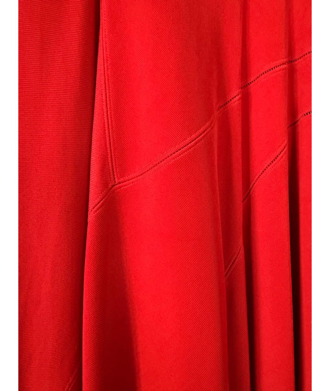 ALAIA Красное вискозное коктейльное платье, фото 2