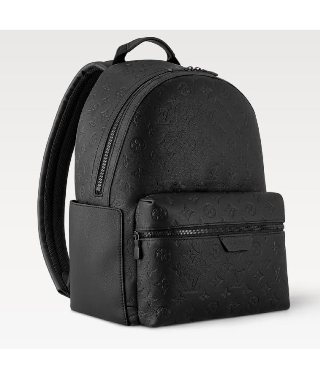 LOUIS VUITTON Черный кожаный рюкзак, фото 2