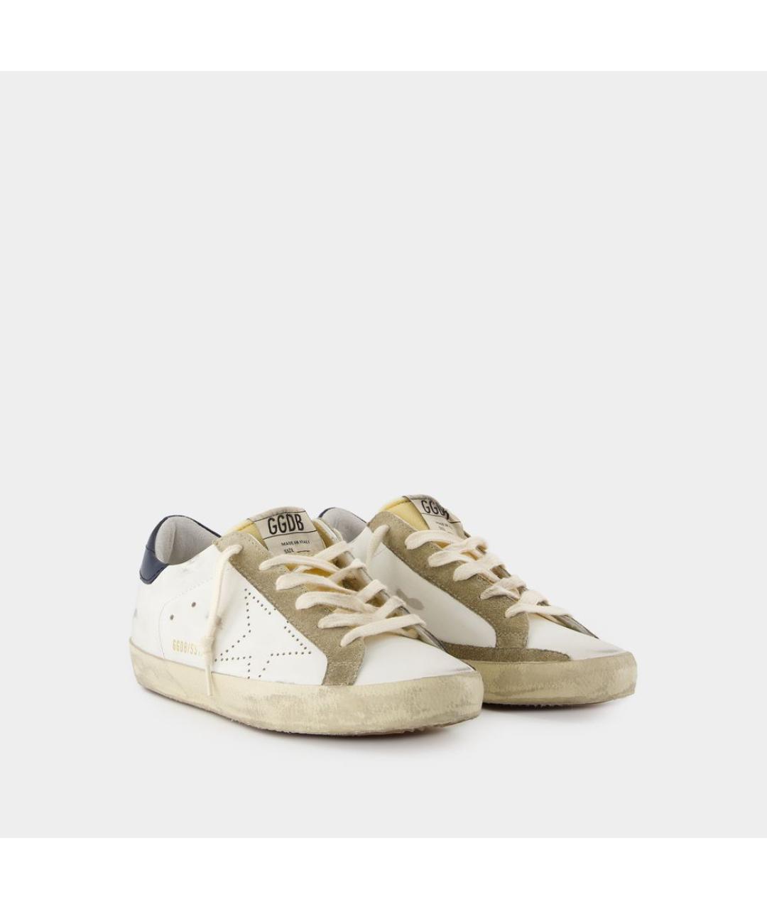 GOLDEN GOOSE DELUXE BRAND Белые кожаные кеды, фото 2