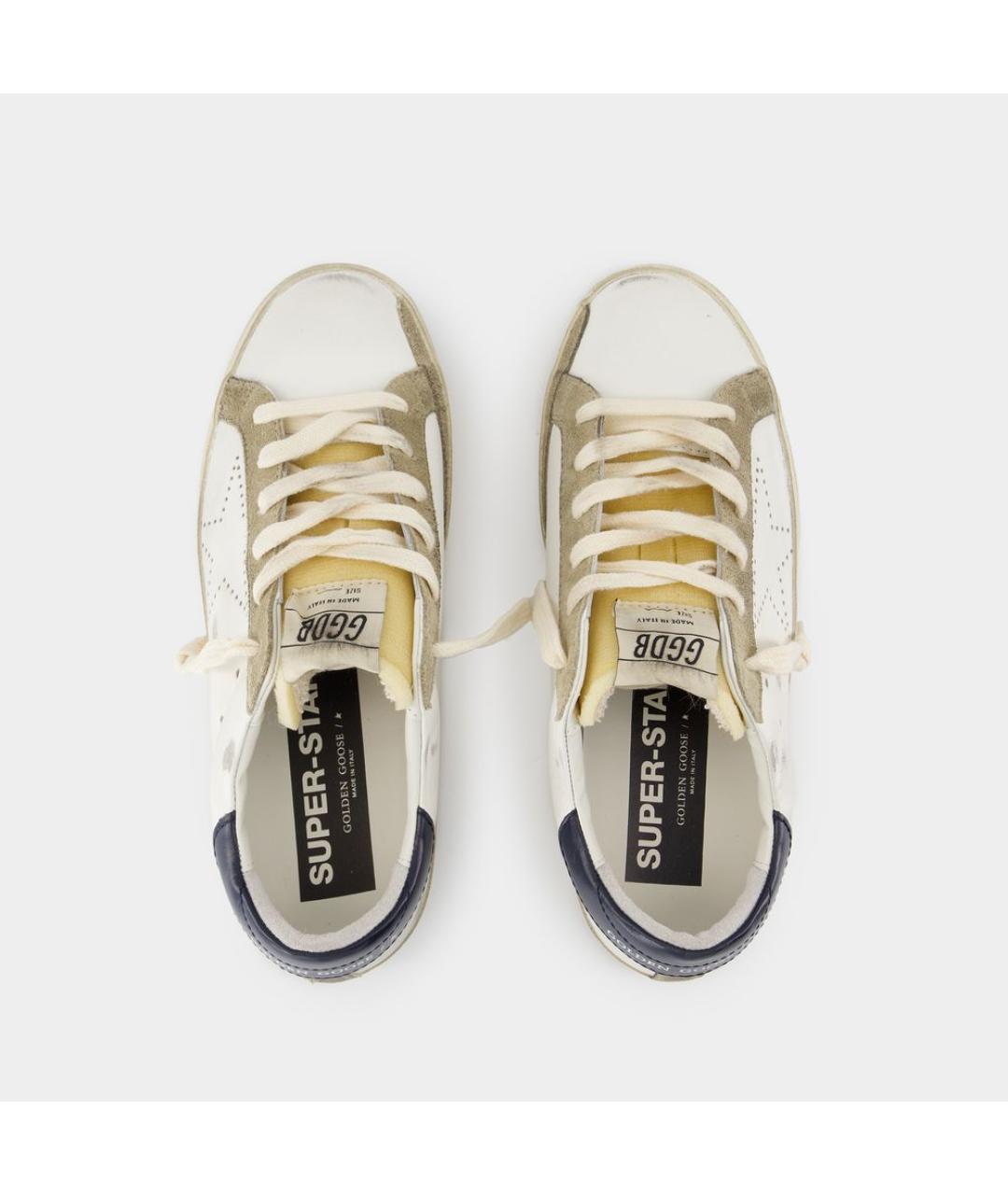 GOLDEN GOOSE DELUXE BRAND Белые кожаные кеды, фото 4