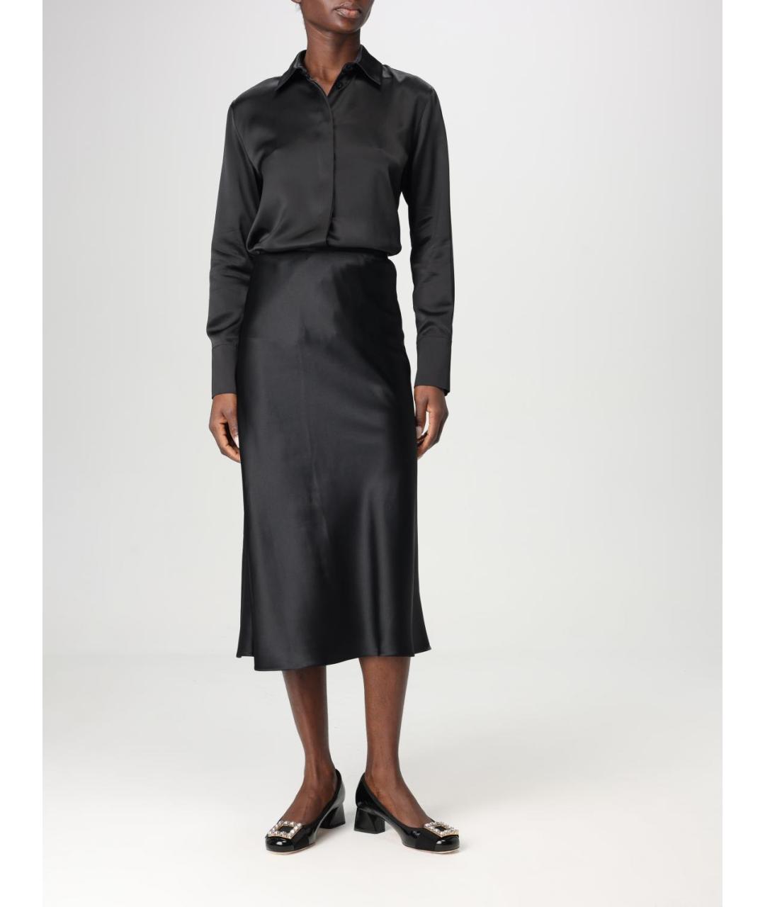 MAX MARA Черная шелковая рубашка, фото 3