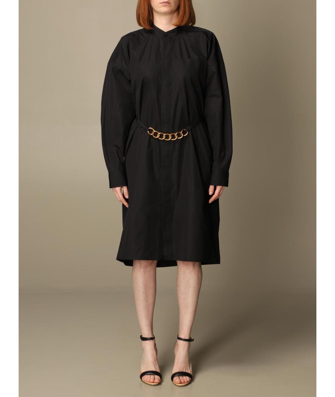 GIVENCHY Черное хлопковое повседневное платье, фото 2