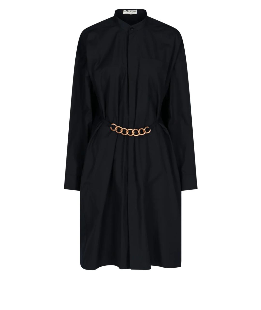 GIVENCHY Черное хлопковое повседневное платье, фото 1