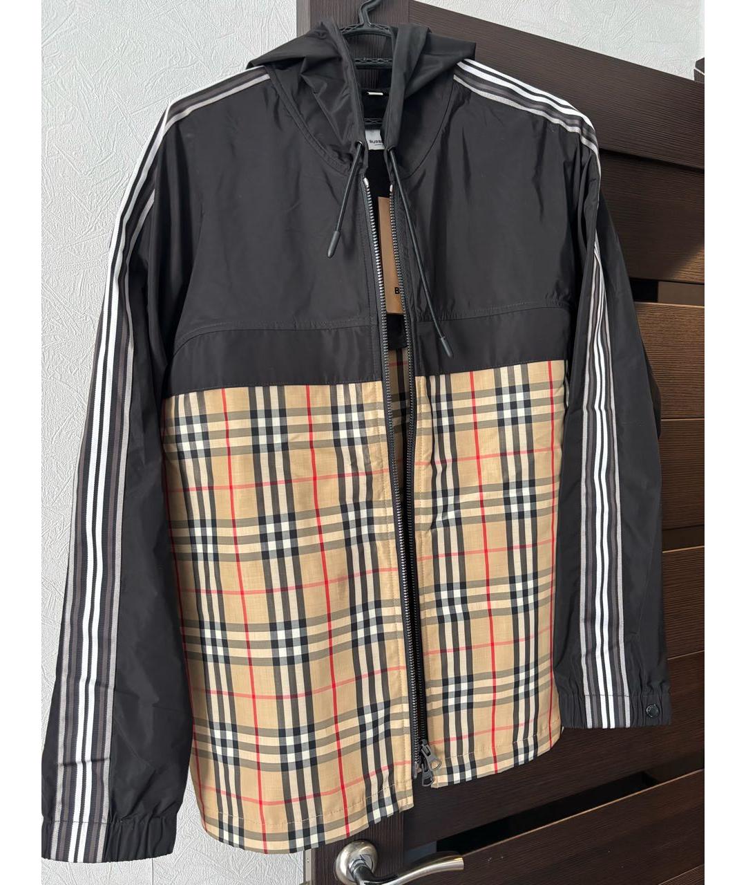 BURBERRY Бежевая полиэстеровая куртка, фото 5
