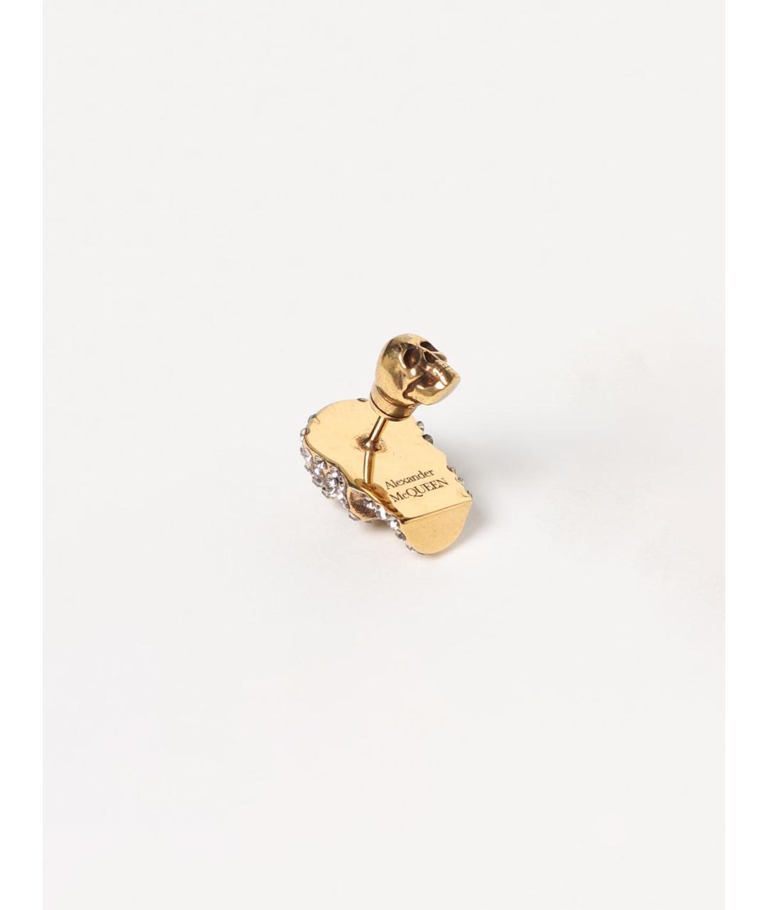 ALEXANDER MCQUEEN Золотые металлические серьги, фото 2