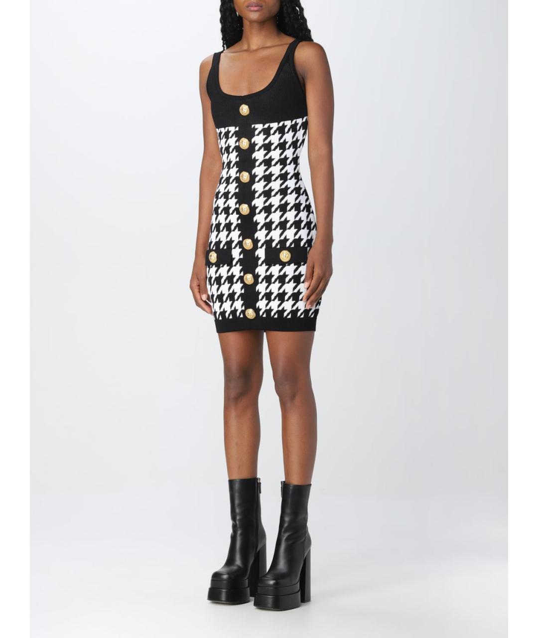 BALMAIN Мульти вискозное платье, фото 4