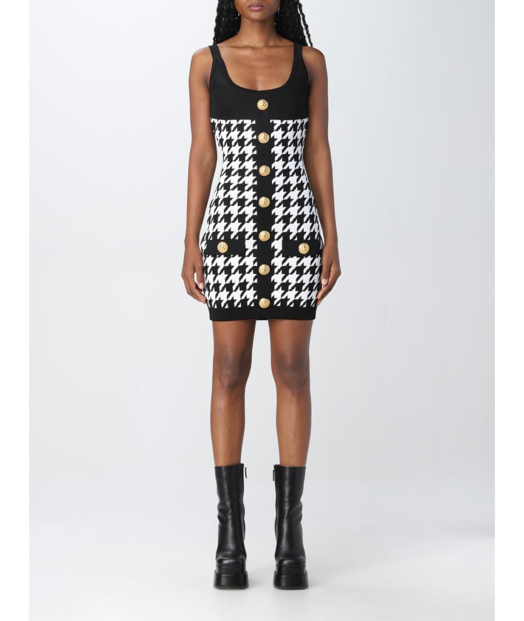 BALMAIN Мульти вискозное платье, фото 2