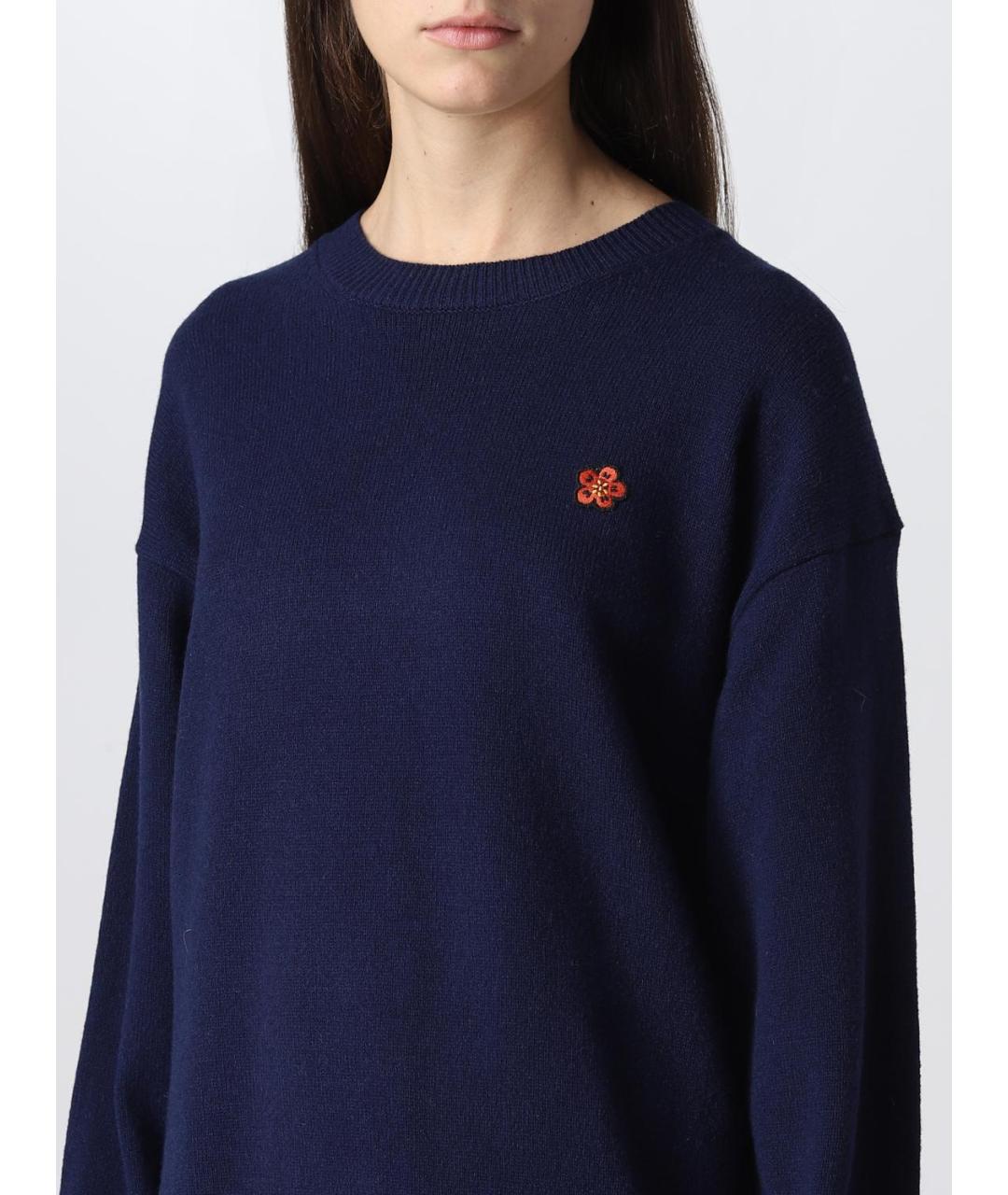 KENZO Синее повседневное платье, фото 4