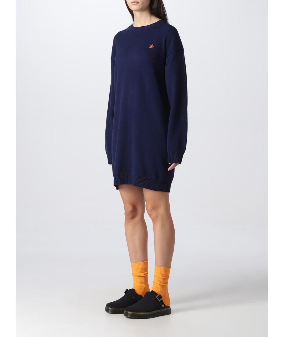 KENZO Синее повседневное платье, фото 3
