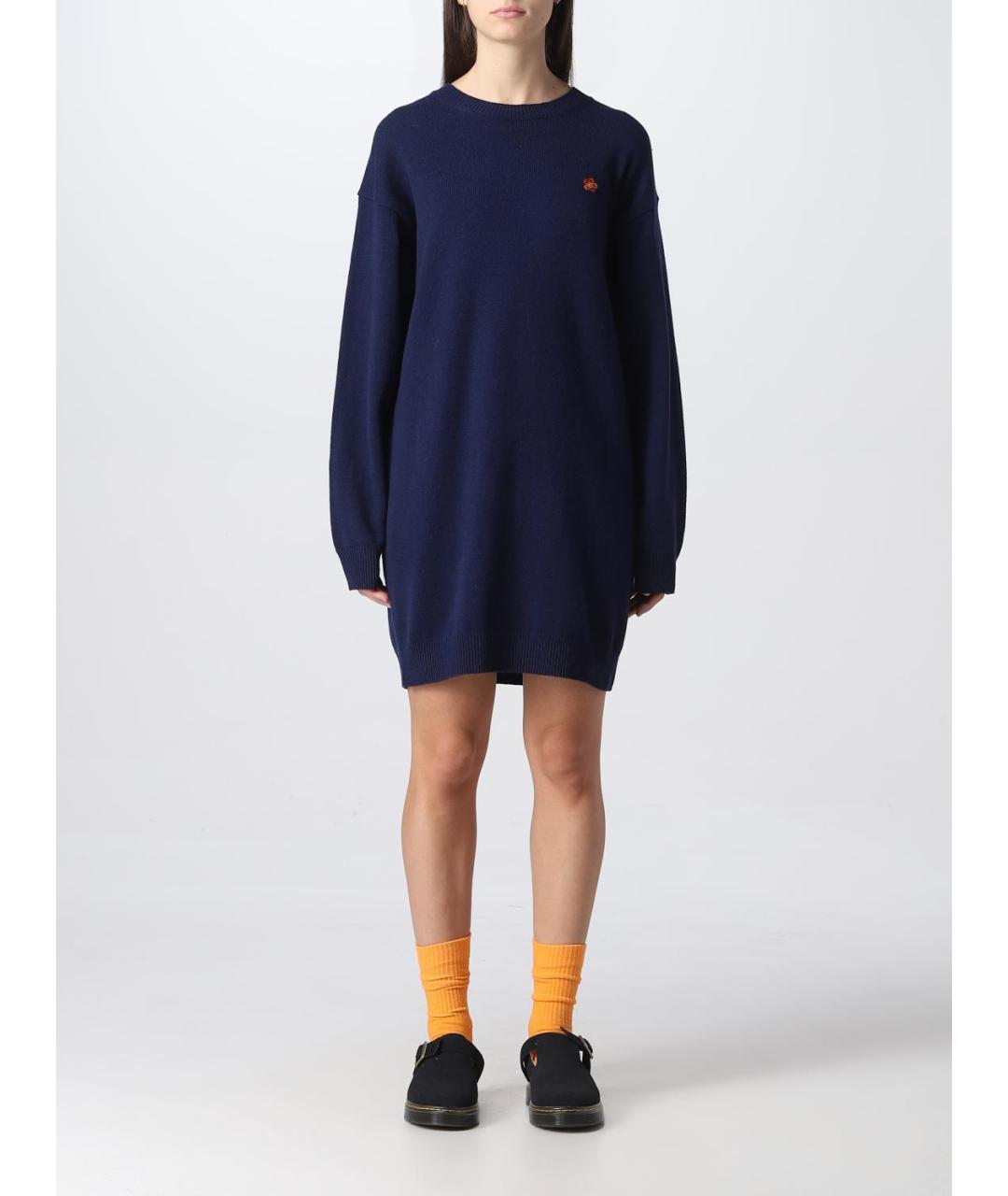 KENZO Синее повседневное платье, фото 5