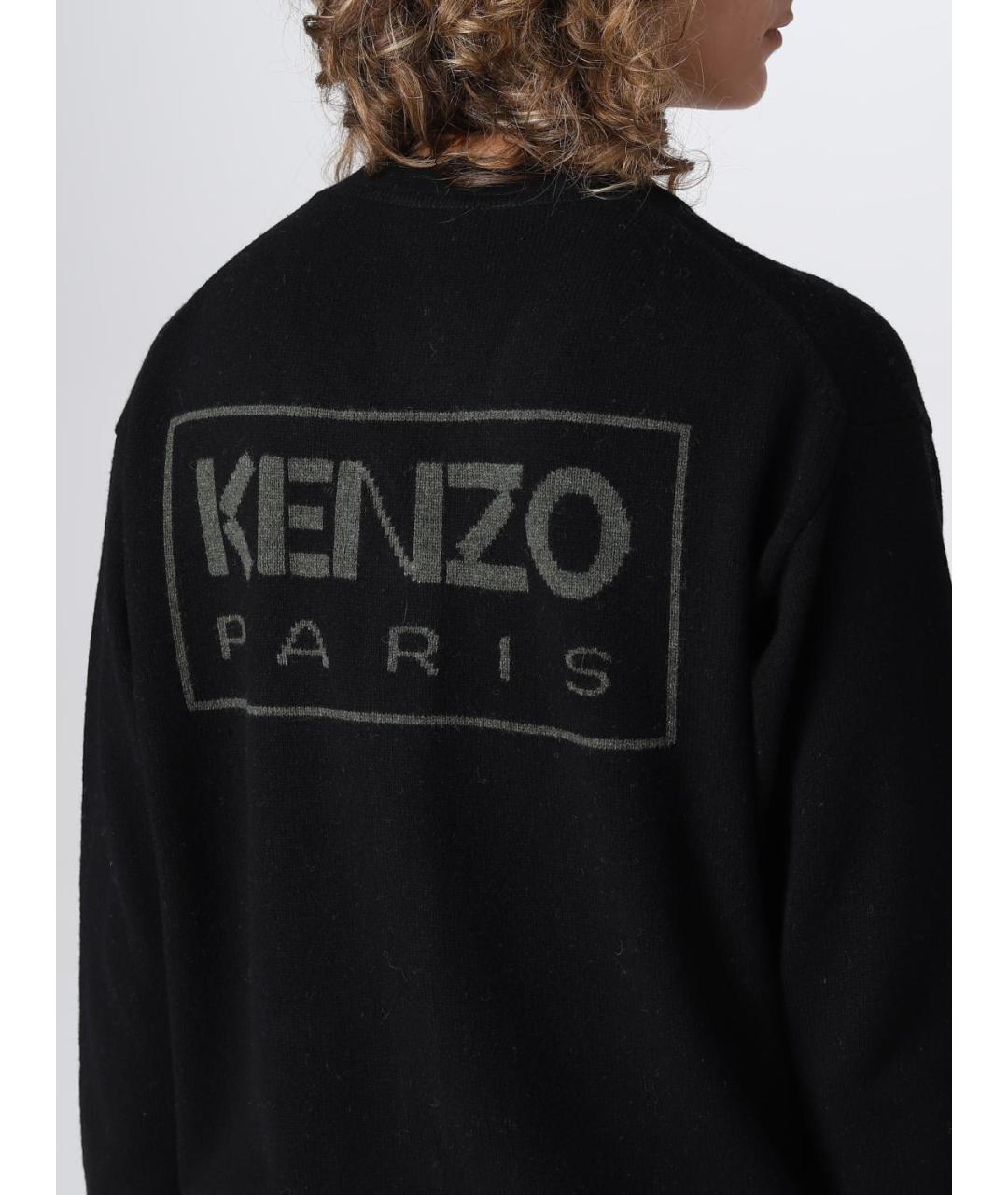 KENZO Черный кардиган, фото 6