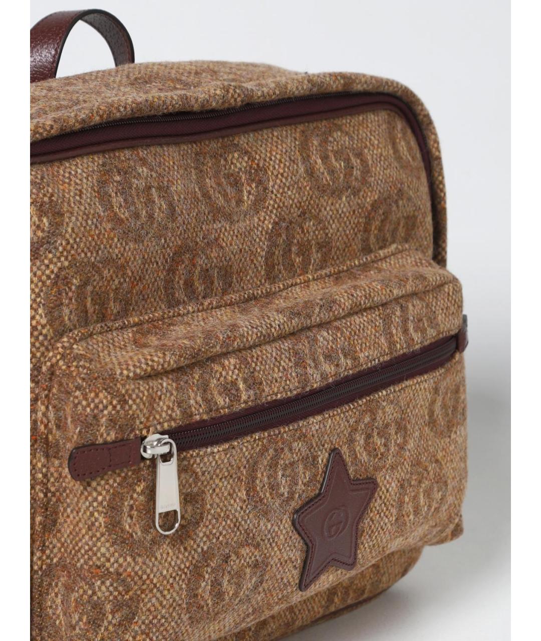 GUCCI Коричневый рюкзак, фото 3