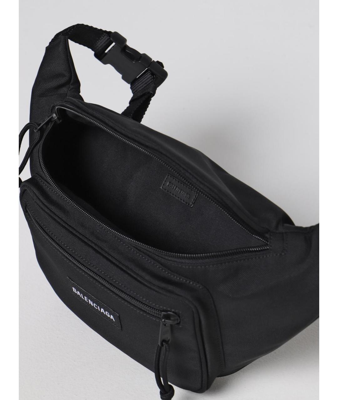 BALENCIAGA Черная поясная сумка, фото 4