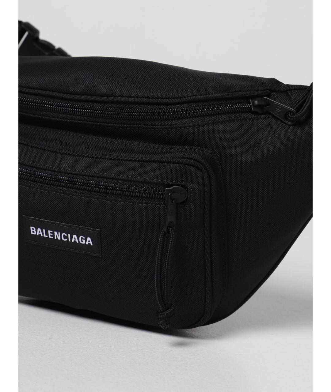 BALENCIAGA Черная поясная сумка, фото 3