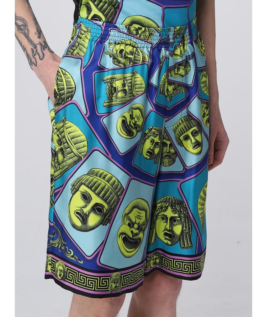 VERSACE Голубые шорты, фото 6