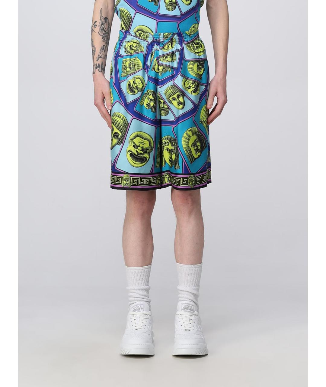 VERSACE Голубые шорты, фото 2