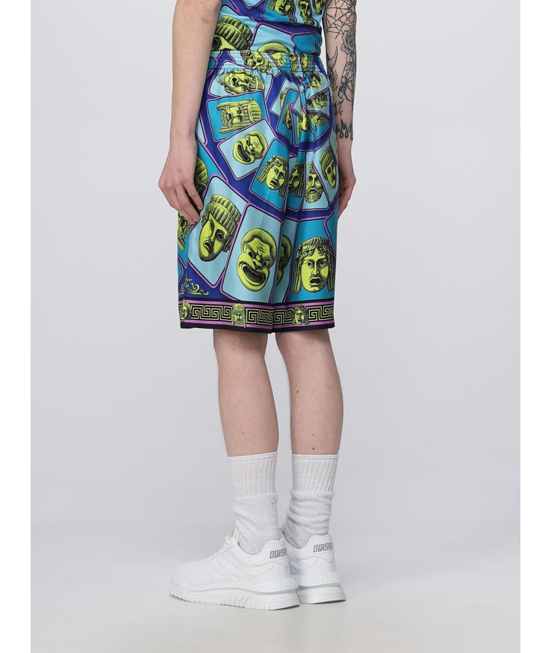 VERSACE Голубые шорты, фото 4