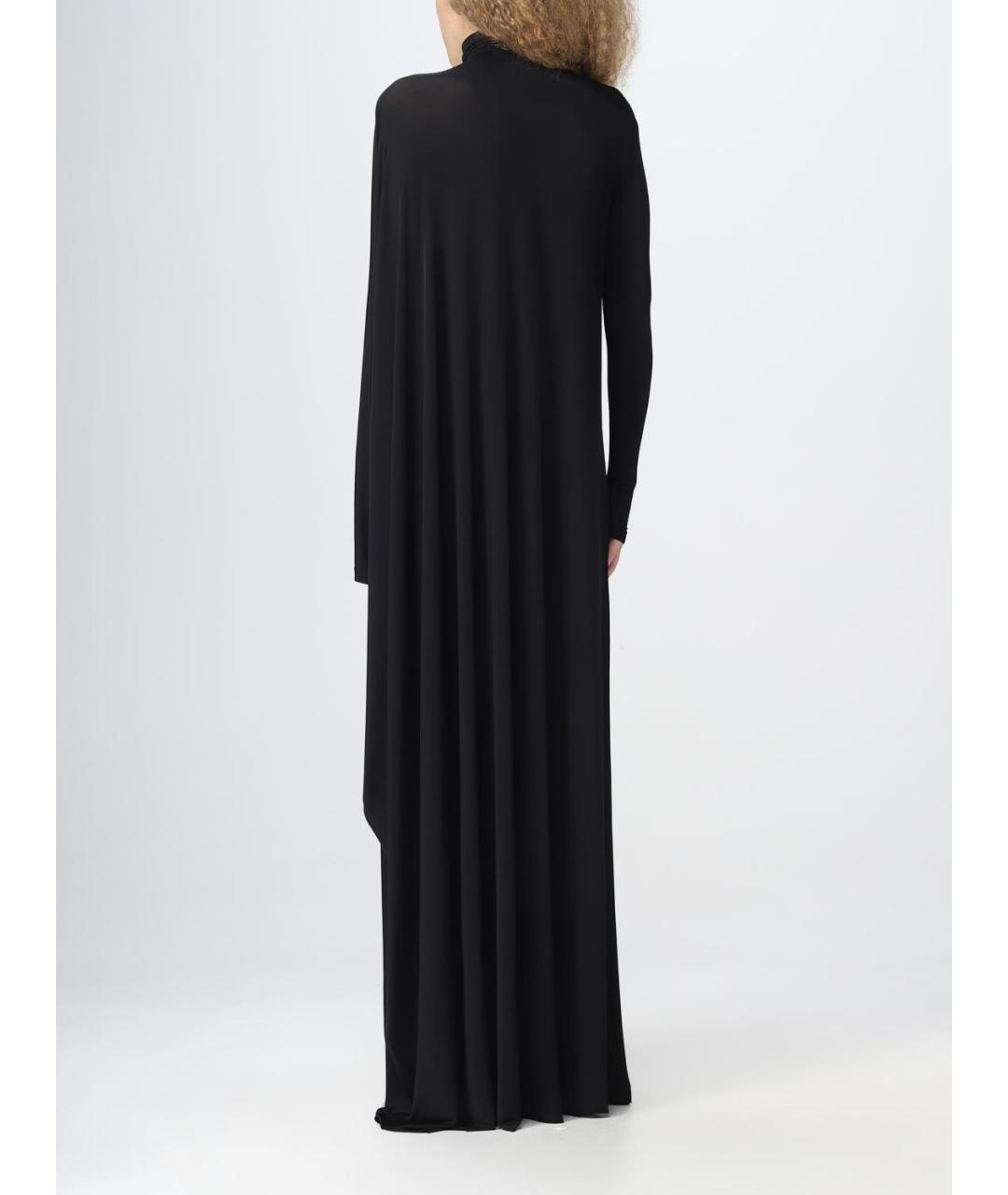 BALENCIAGA Черное вискозное платье, фото 3