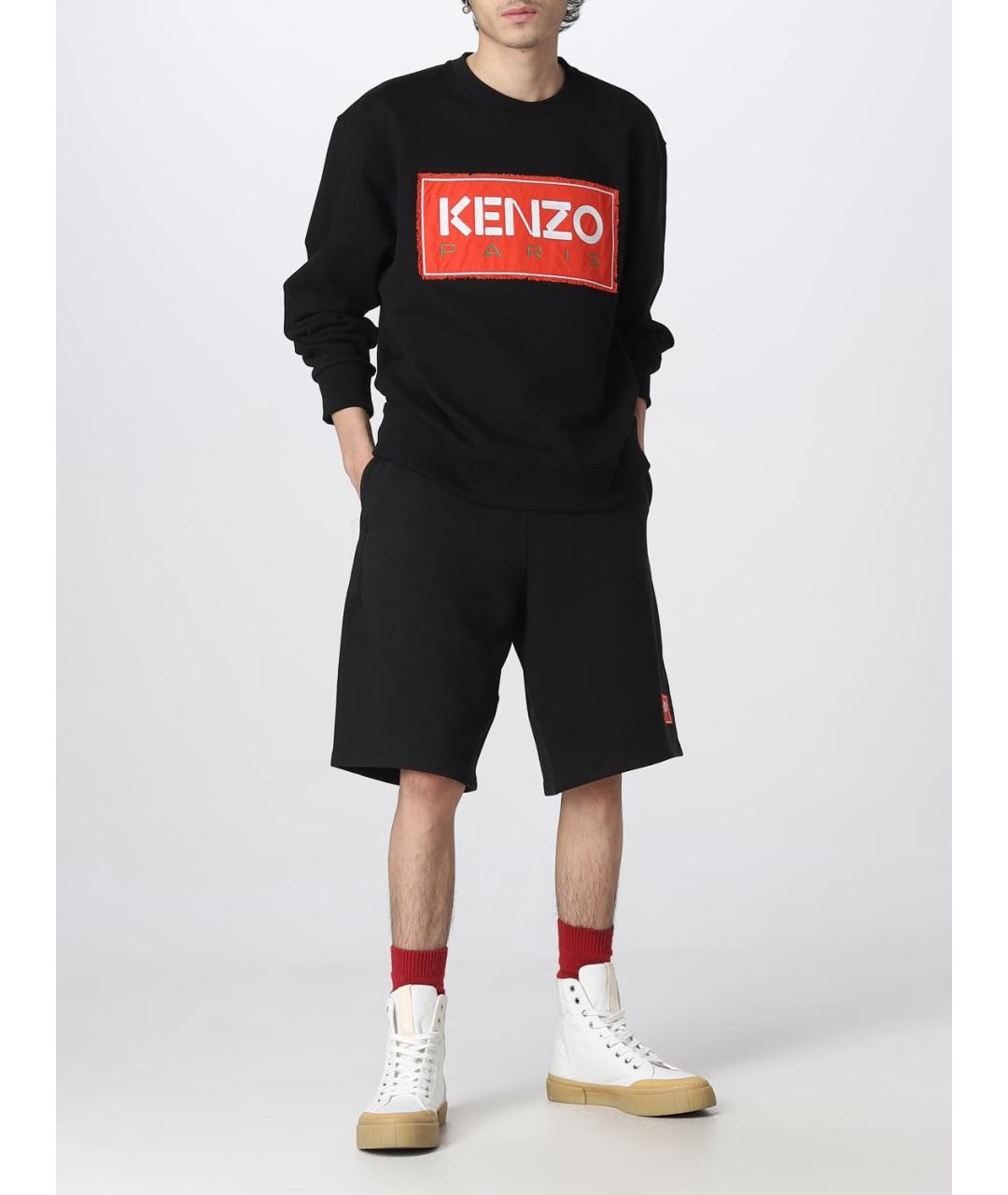 KENZO Черные шорты, фото 3