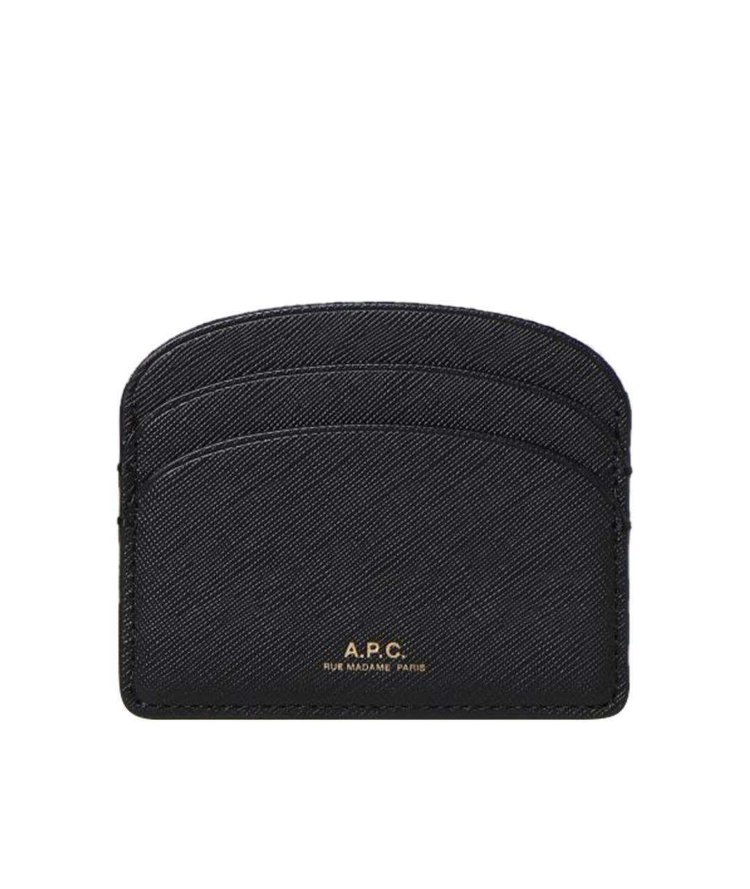A.P.C. Черный кожаный кардхолдер, фото 1