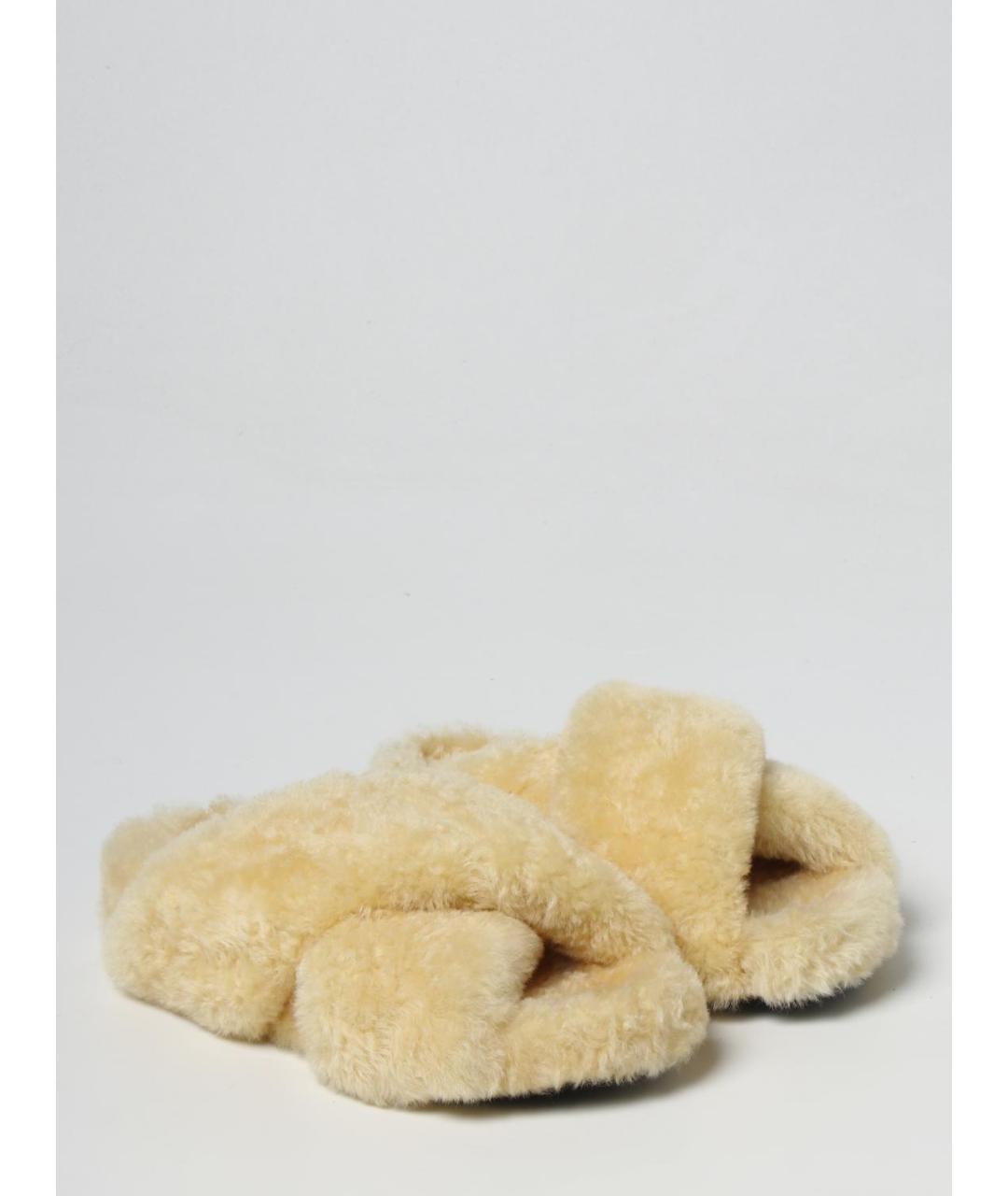 JIL SANDER Бежевые мюли, фото 2
