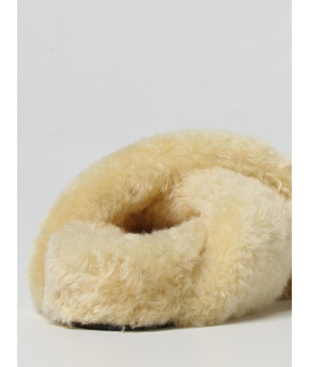 JIL SANDER Бежевые мюли, фото 3