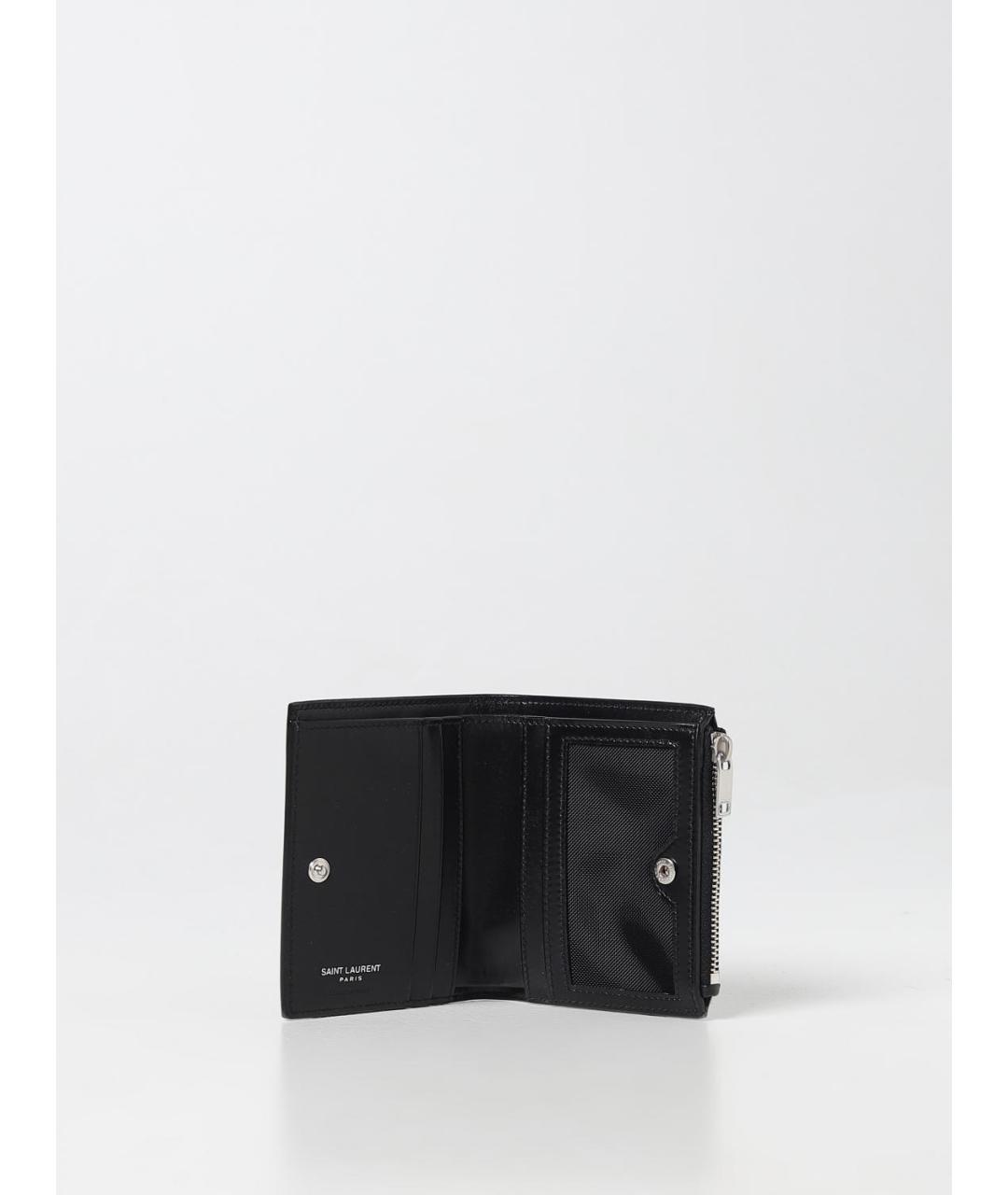 SAINT LAURENT Черный кошелек, фото 2