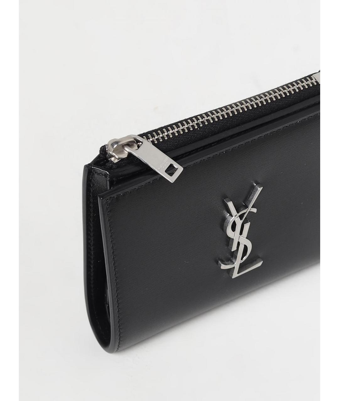 SAINT LAURENT Черный кошелек, фото 4