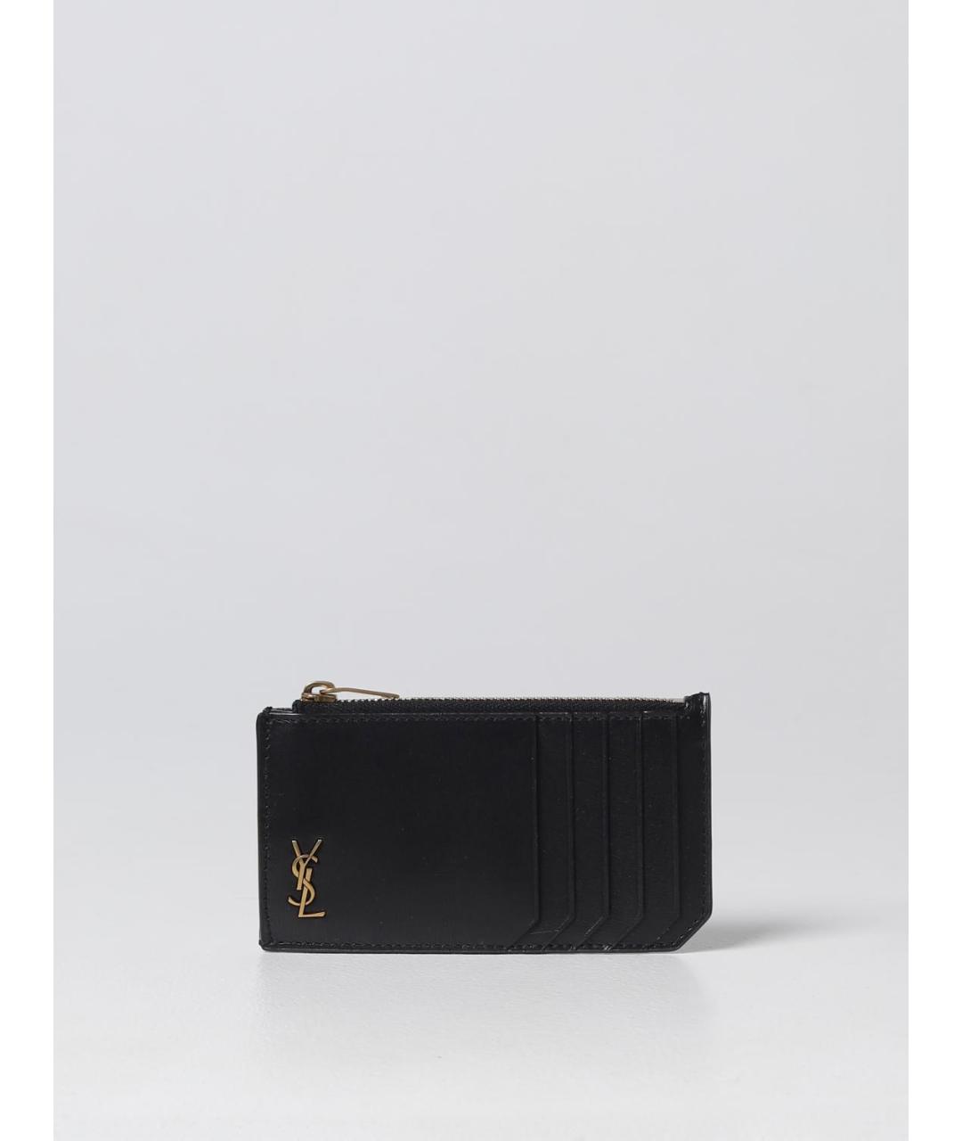 SAINT LAURENT Черный кошелек, фото 4