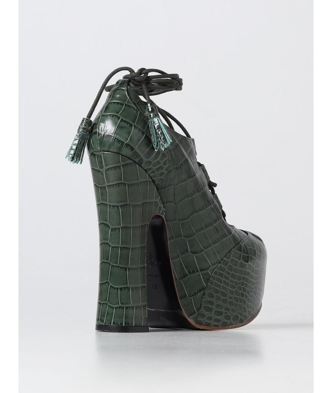 VIVIENNE WESTWOOD Зеленые туфли, фото 3