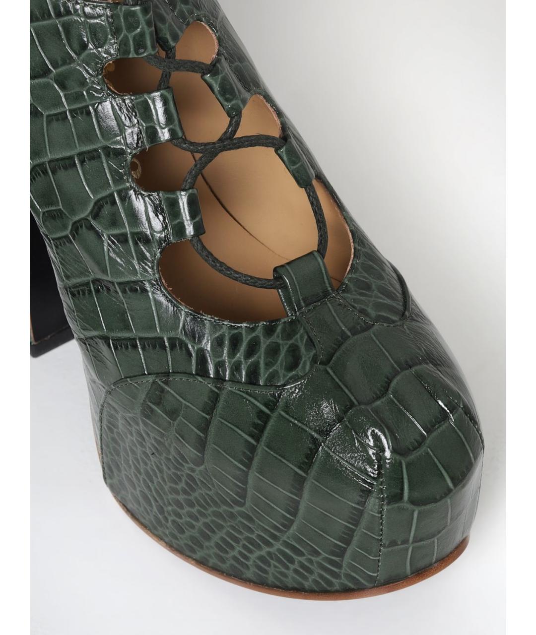 VIVIENNE WESTWOOD Зеленые туфли, фото 4