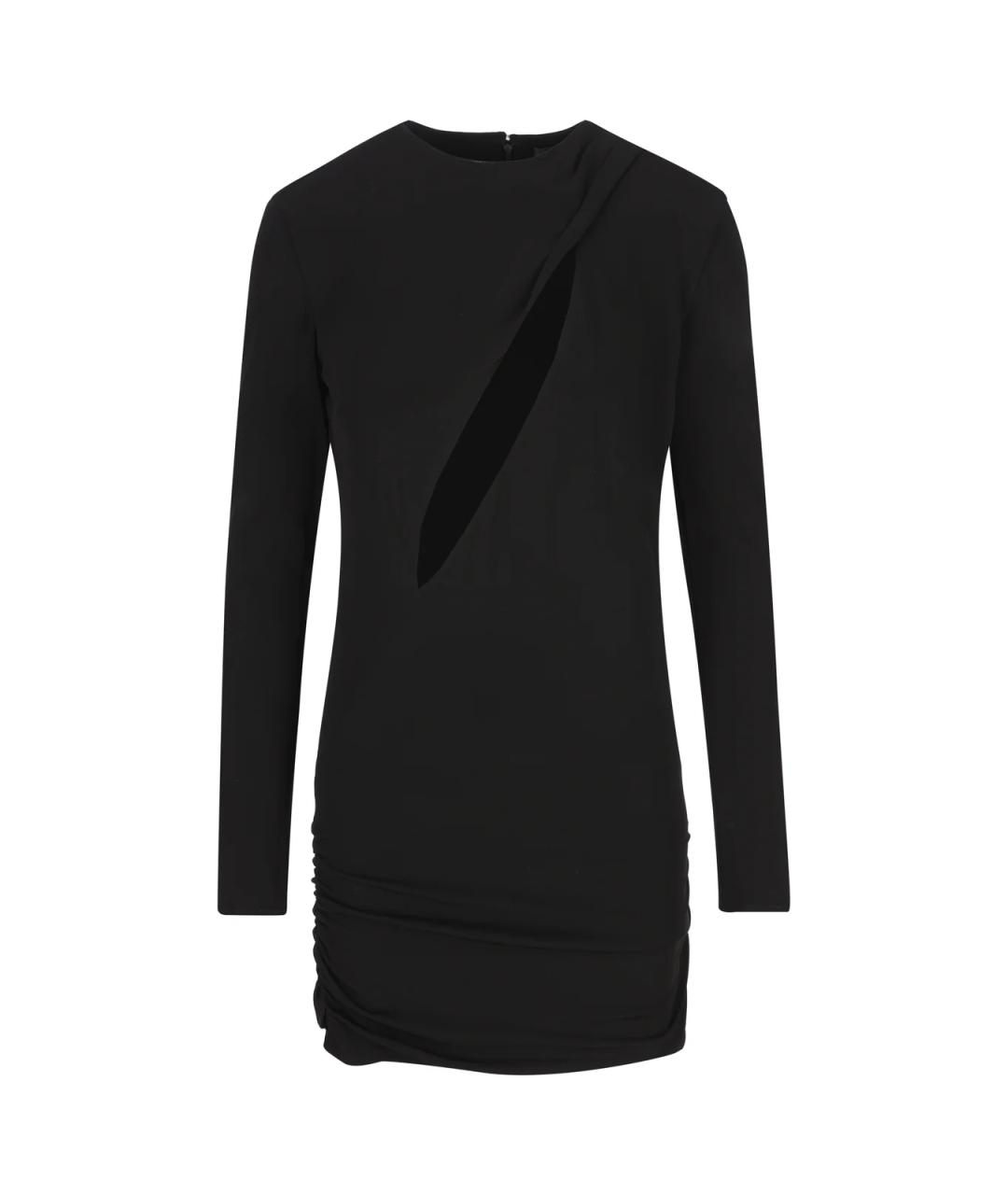 VERSACE Черное вискозное платье, фото 1