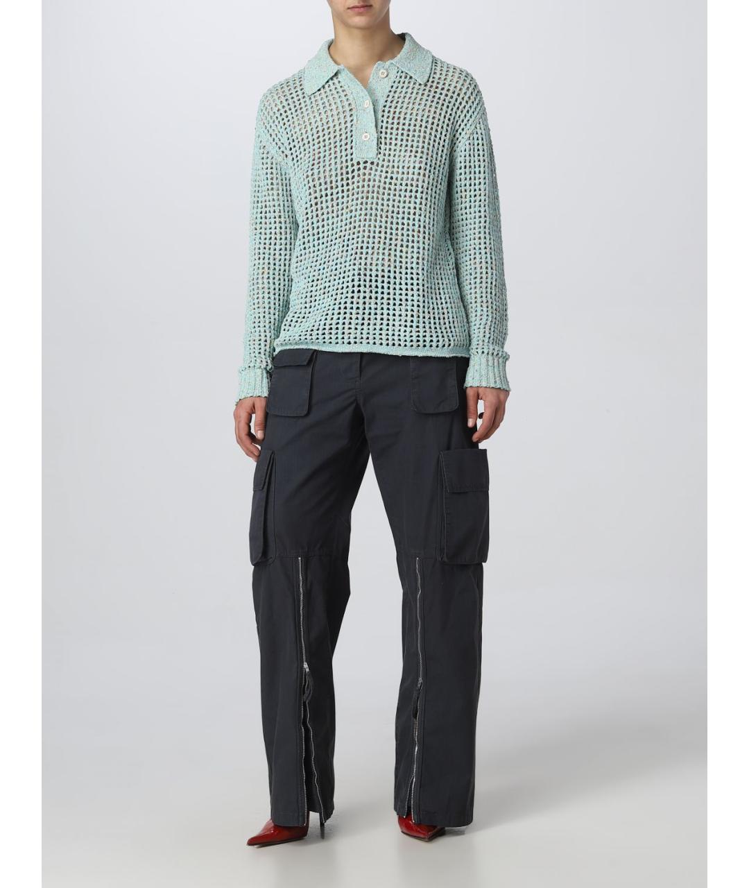 ACNE STUDIOS Бирюзовый джемпер / свитер, фото 3