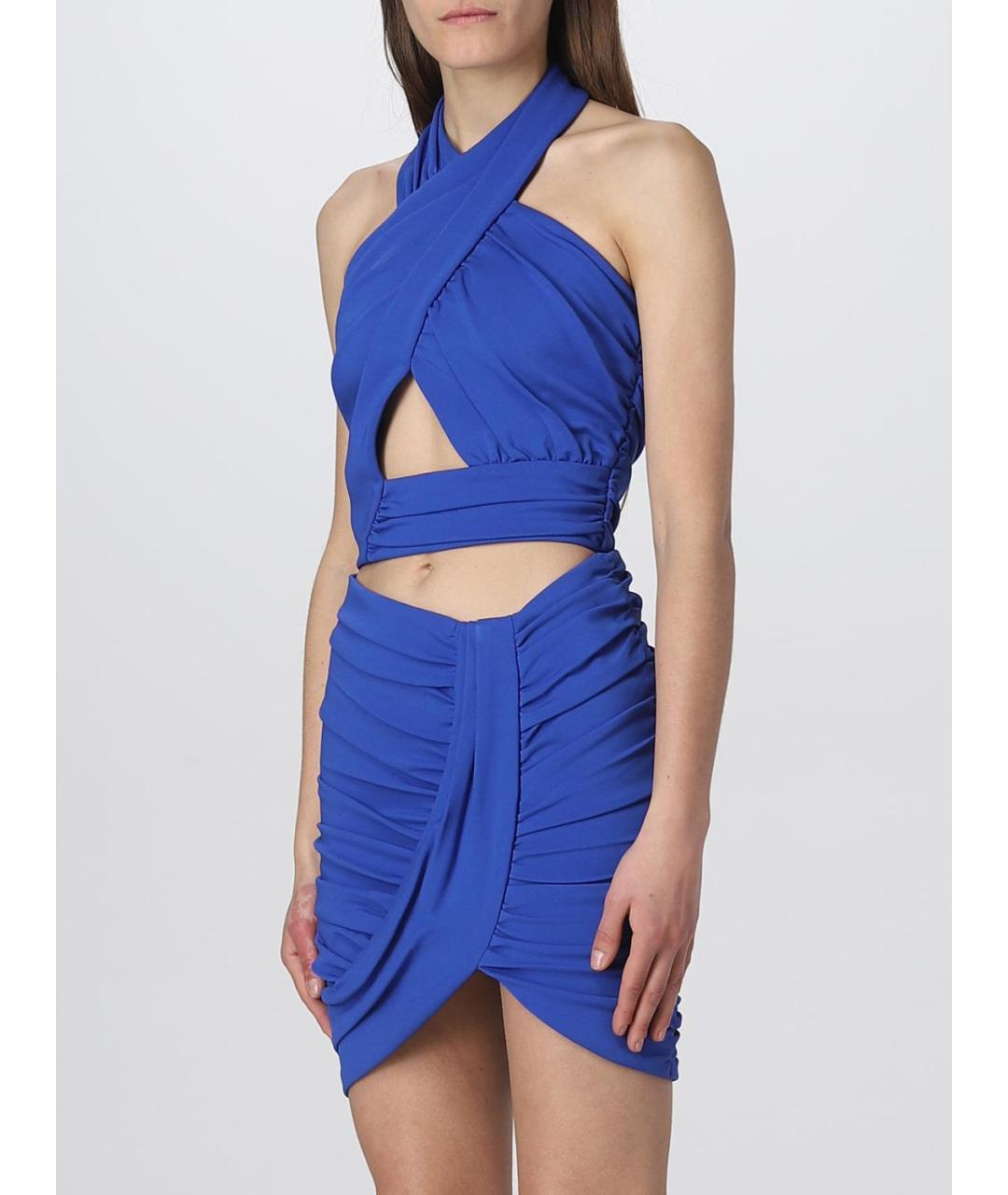 BALMAIN Синяя вискозная майка, фото 5
