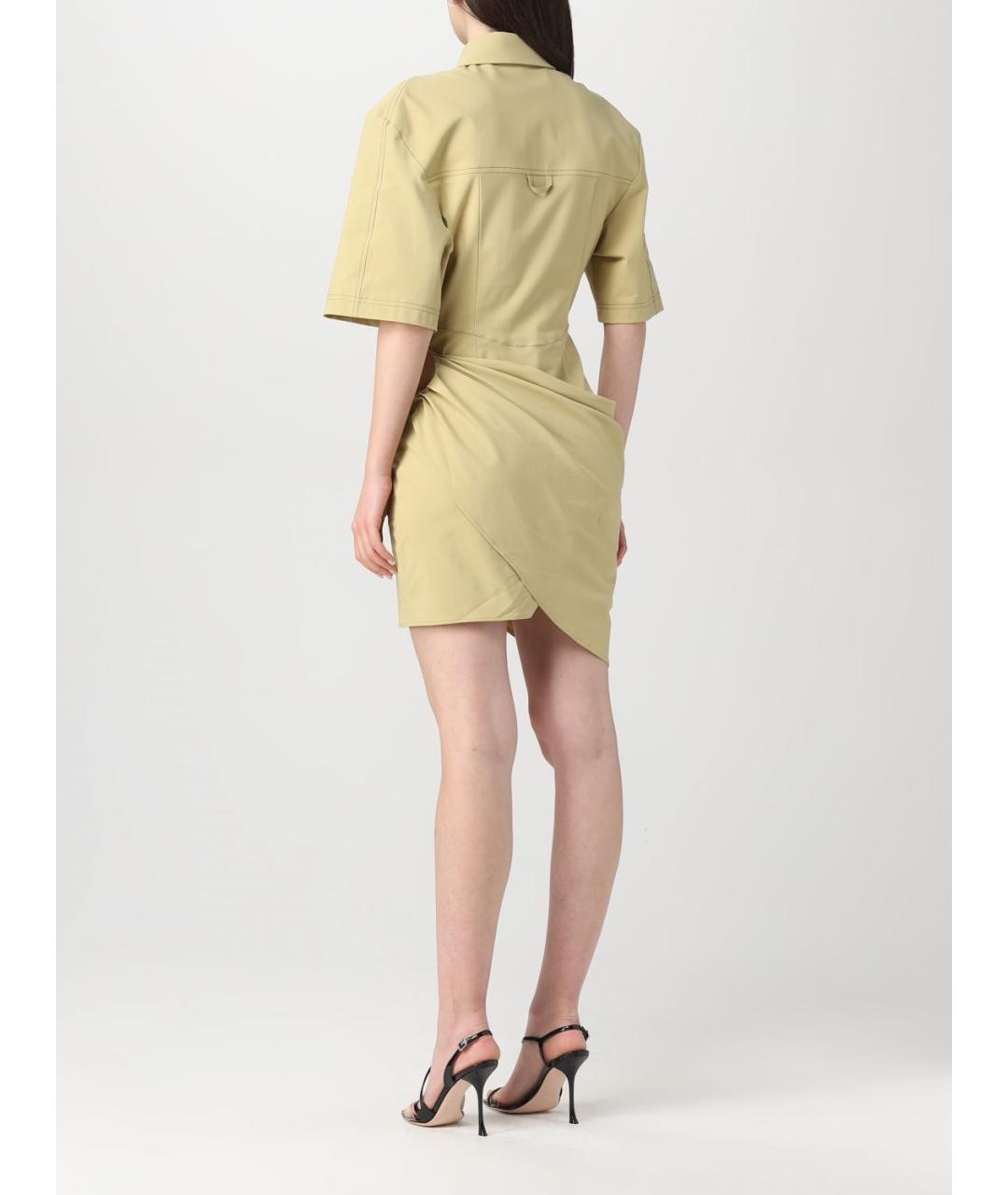 JACQUEMUS Бежевое повседневное платье, фото 3