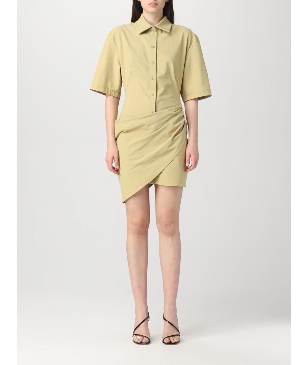 JACQUEMUS Бежевое повседневное платье, фото 2