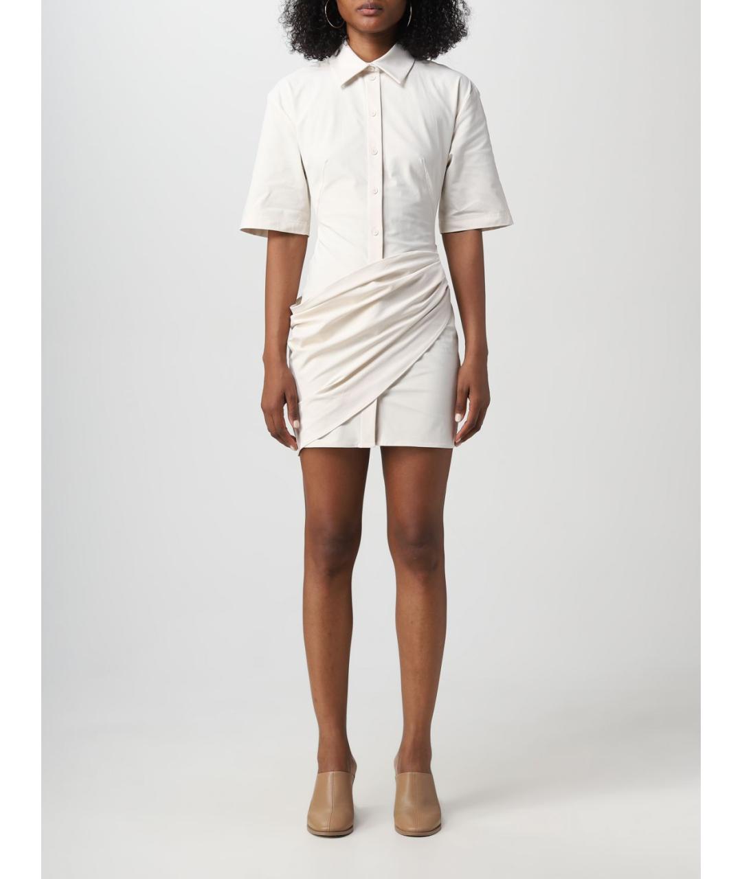 JACQUEMUS Белое повседневное платье, фото 2