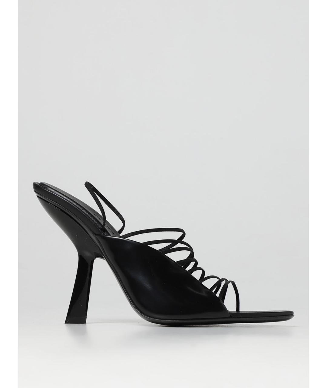 FERRAGAMO Черные кожаные мюли, фото 5