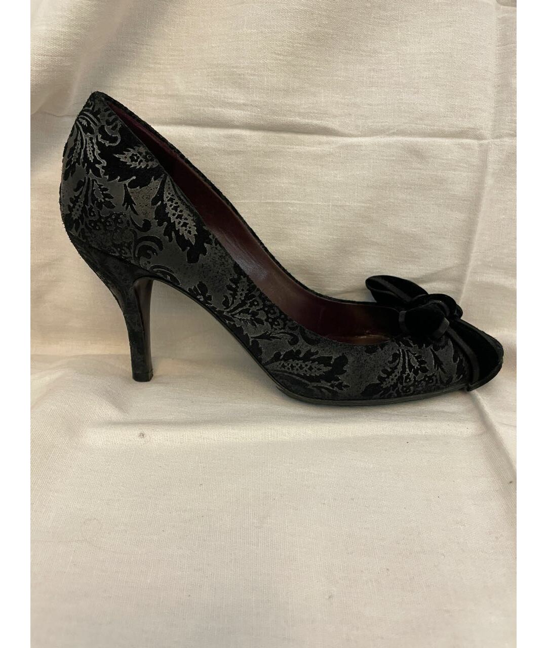 GUCCI Черные замшевые туфли, фото 5