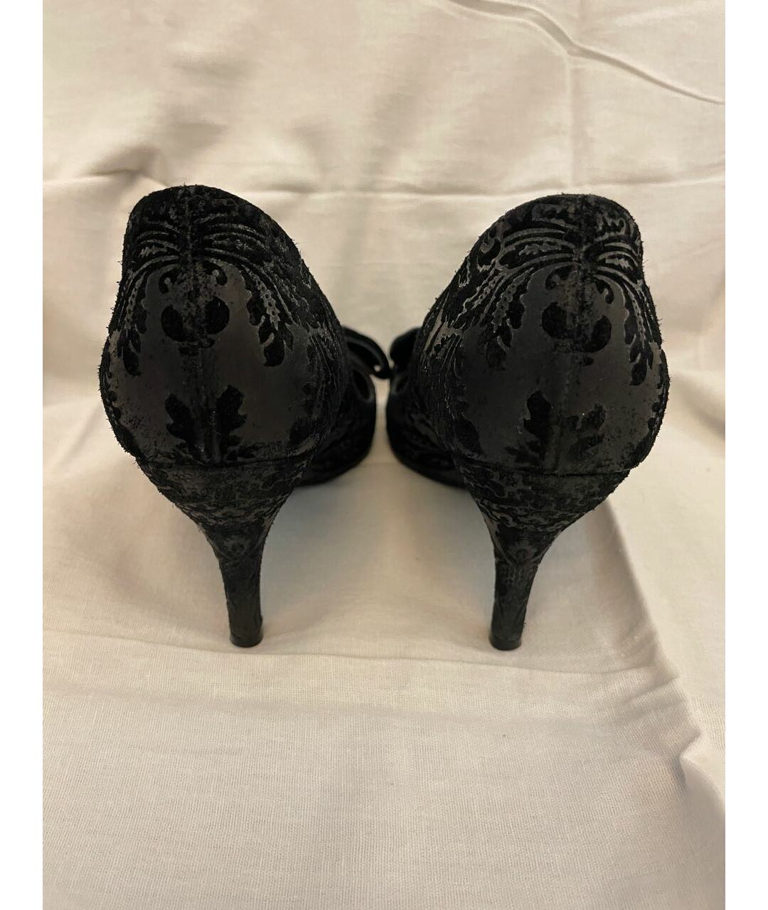 GUCCI Черные замшевые туфли, фото 4