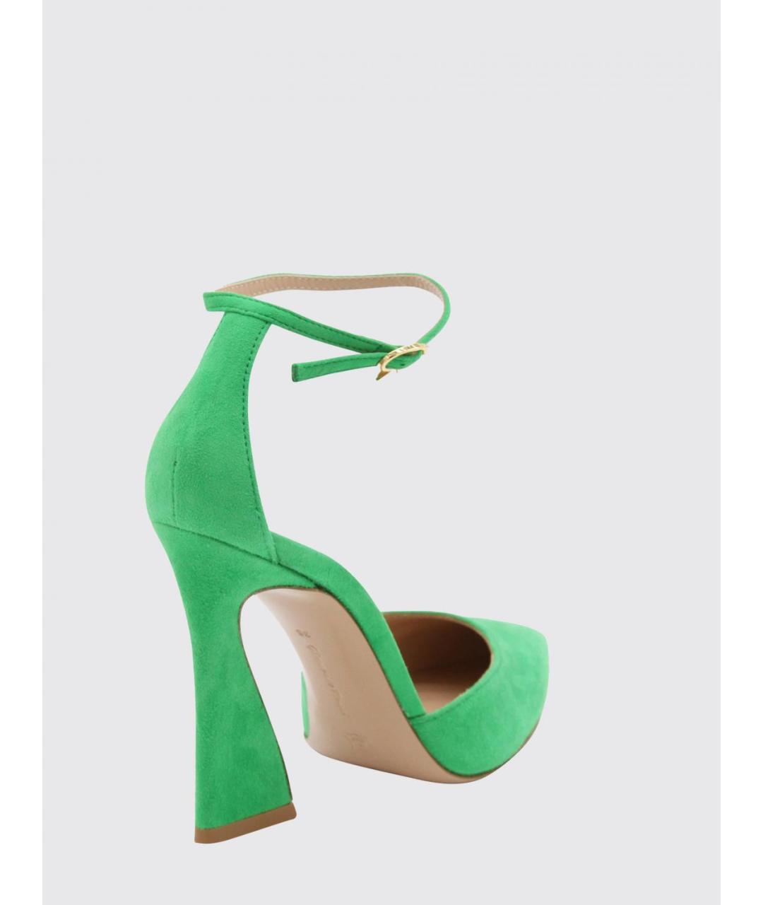 GIANVITO ROSSI Зеленые кожаные туфли, фото 2