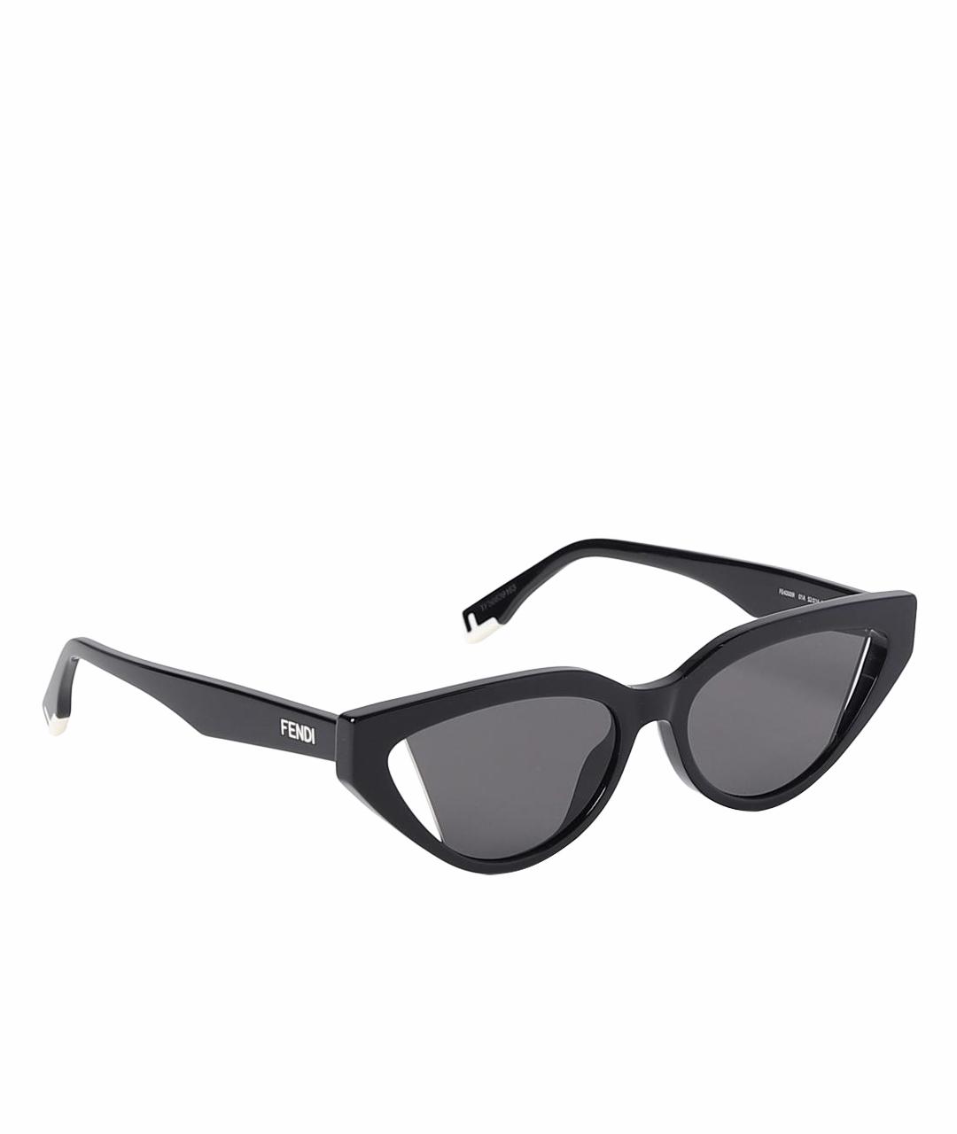 FENDI Черные солнцезащитные очки, фото 1