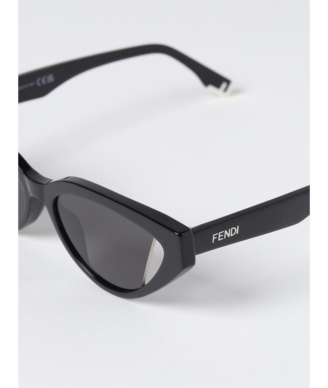 FENDI Черные солнцезащитные очки, фото 4