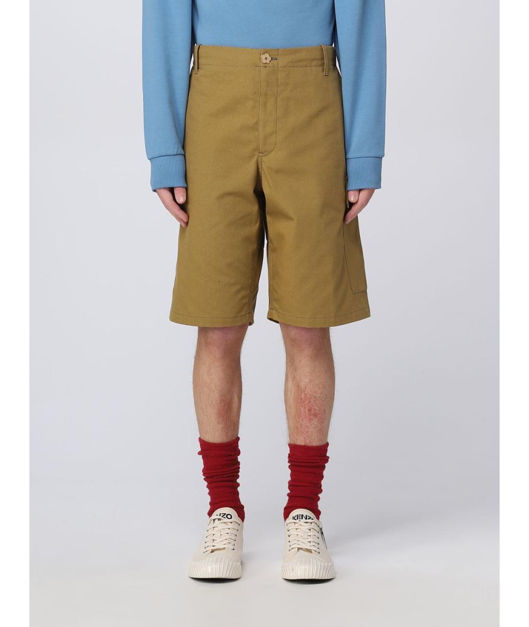 KENZO Хаки шорты, фото 2