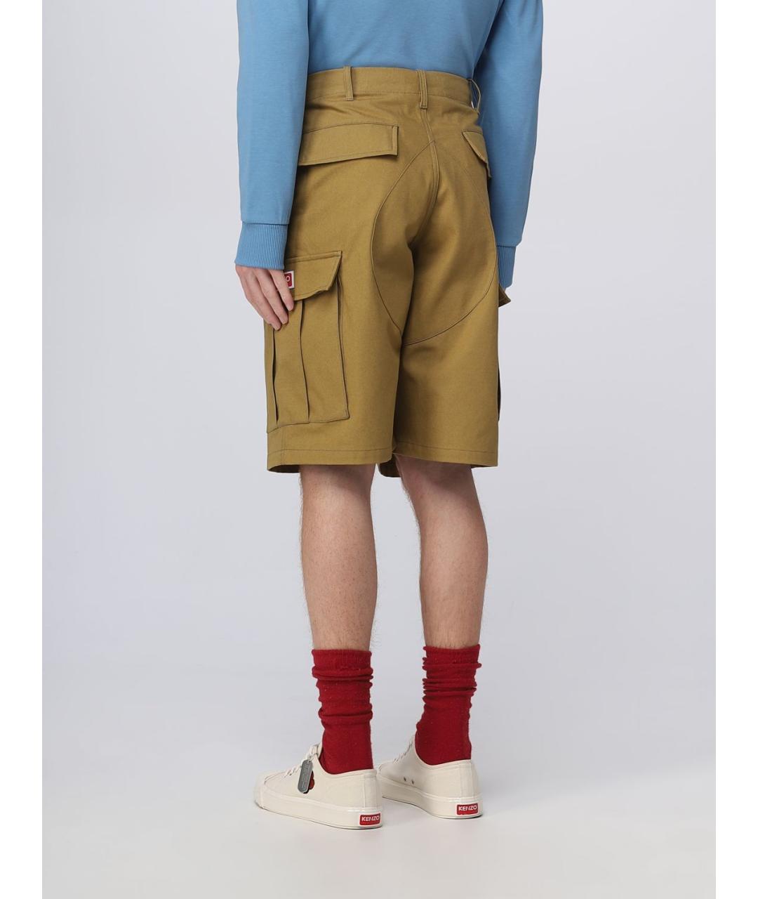 KENZO Хаки шорты, фото 4