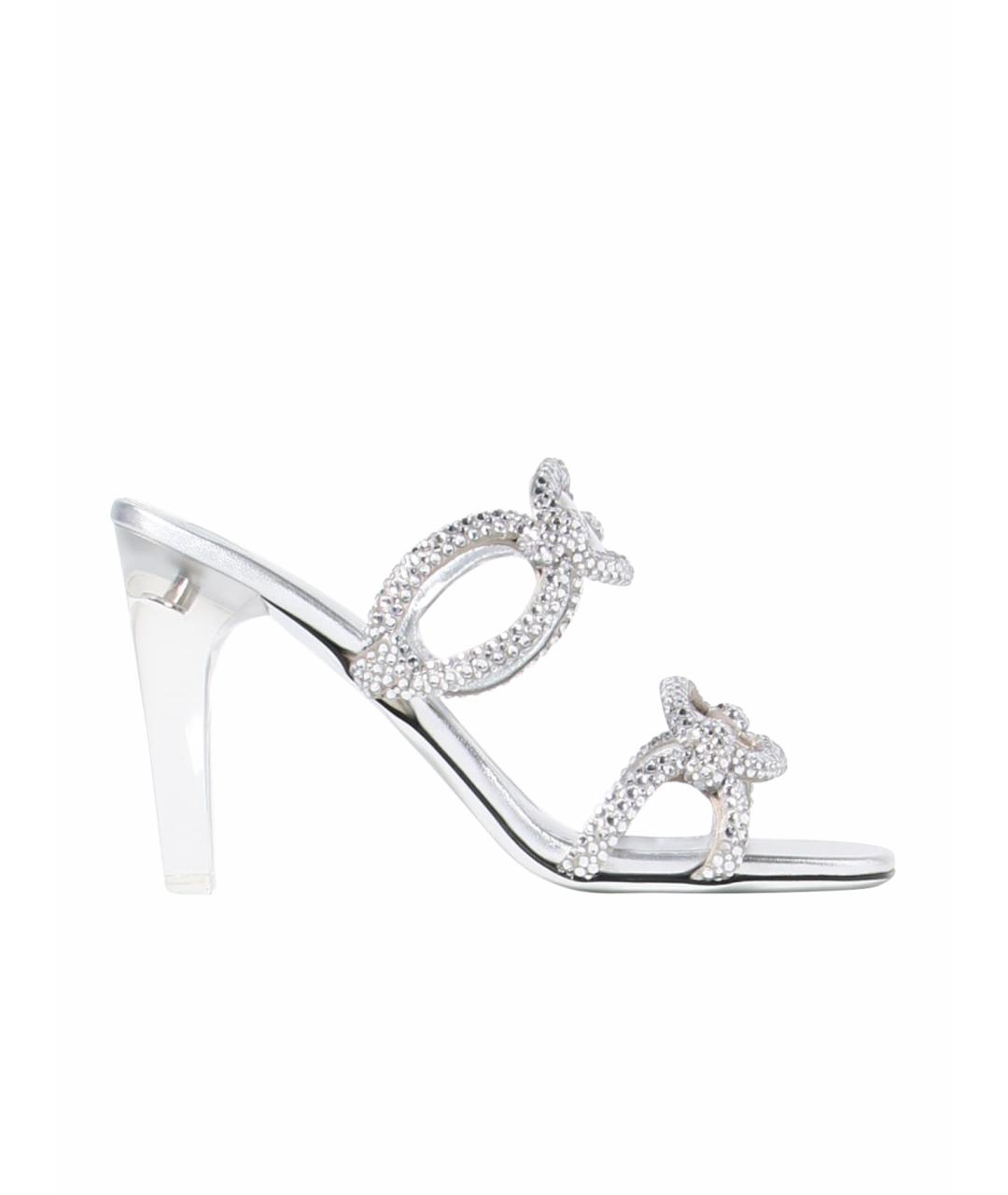 VALENTINO Серебряные мюли, фото 1
