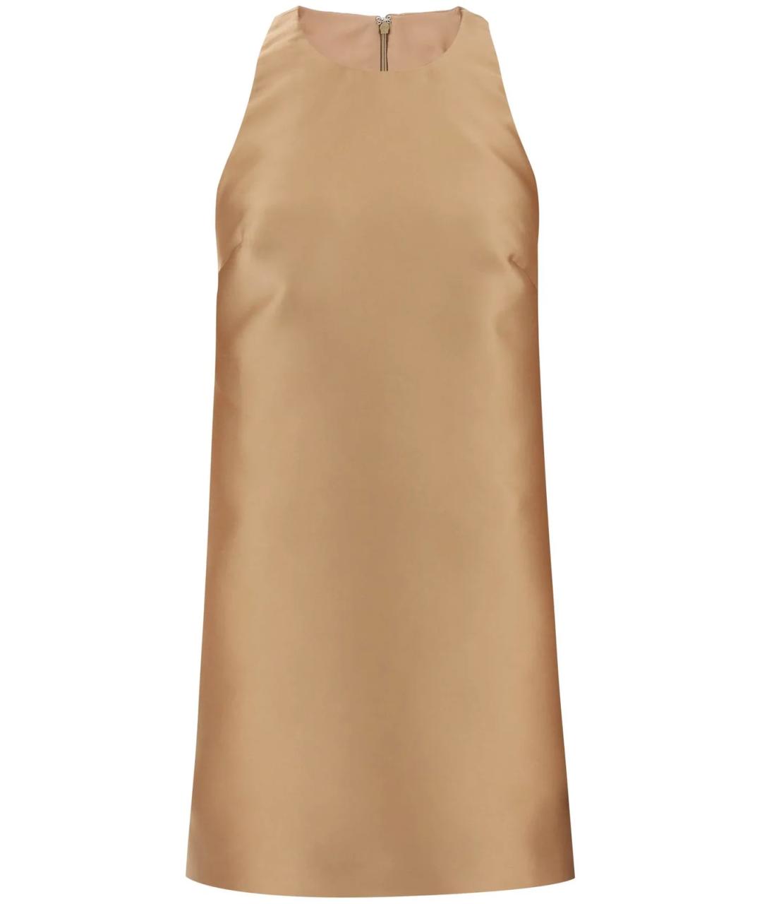 VALENTINO Золотое коктейльное платье, фото 1