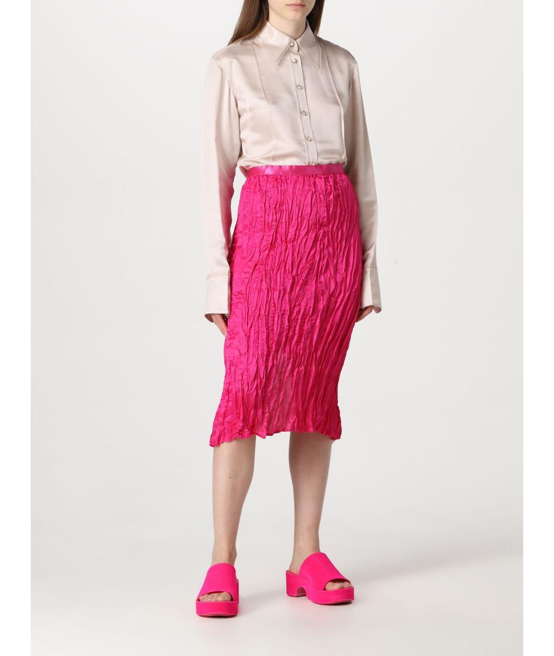 ACNE STUDIOS Фуксия юбка миди, фото 3
