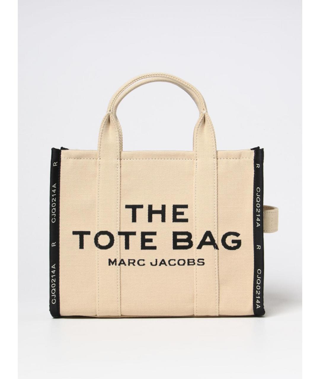 MARC JACOBS Бежевая тканевая сумка тоут, фото 4