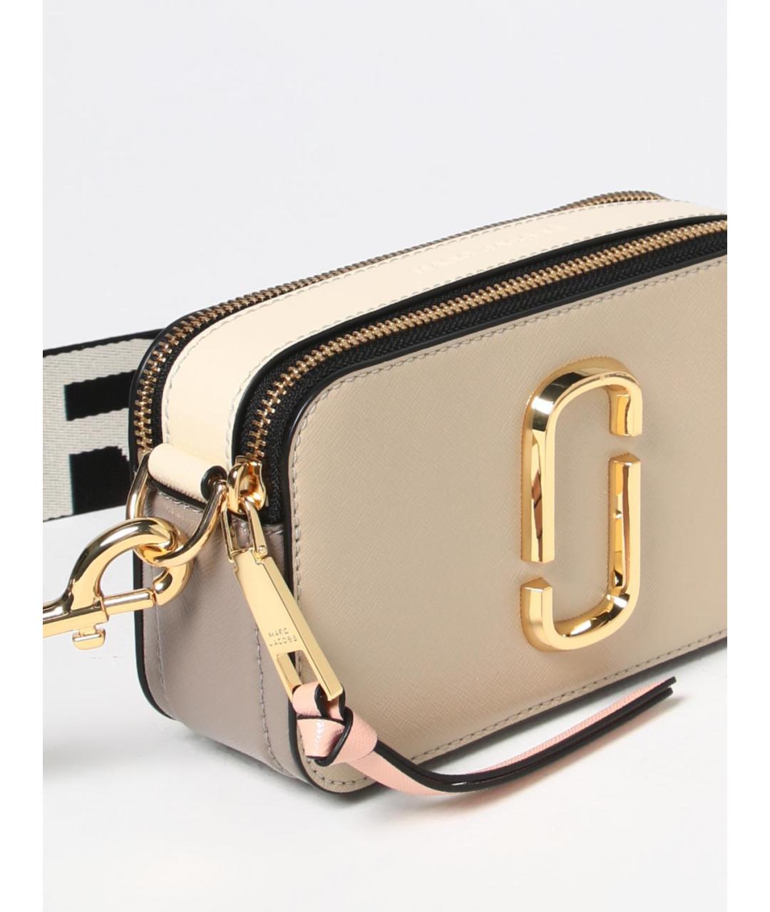 MARC JACOBS Бежевая кожаная сумка через плечо, фото 3